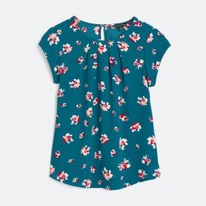41 Hawthorn Lexie Short Sleeve Blouse - Teal floral